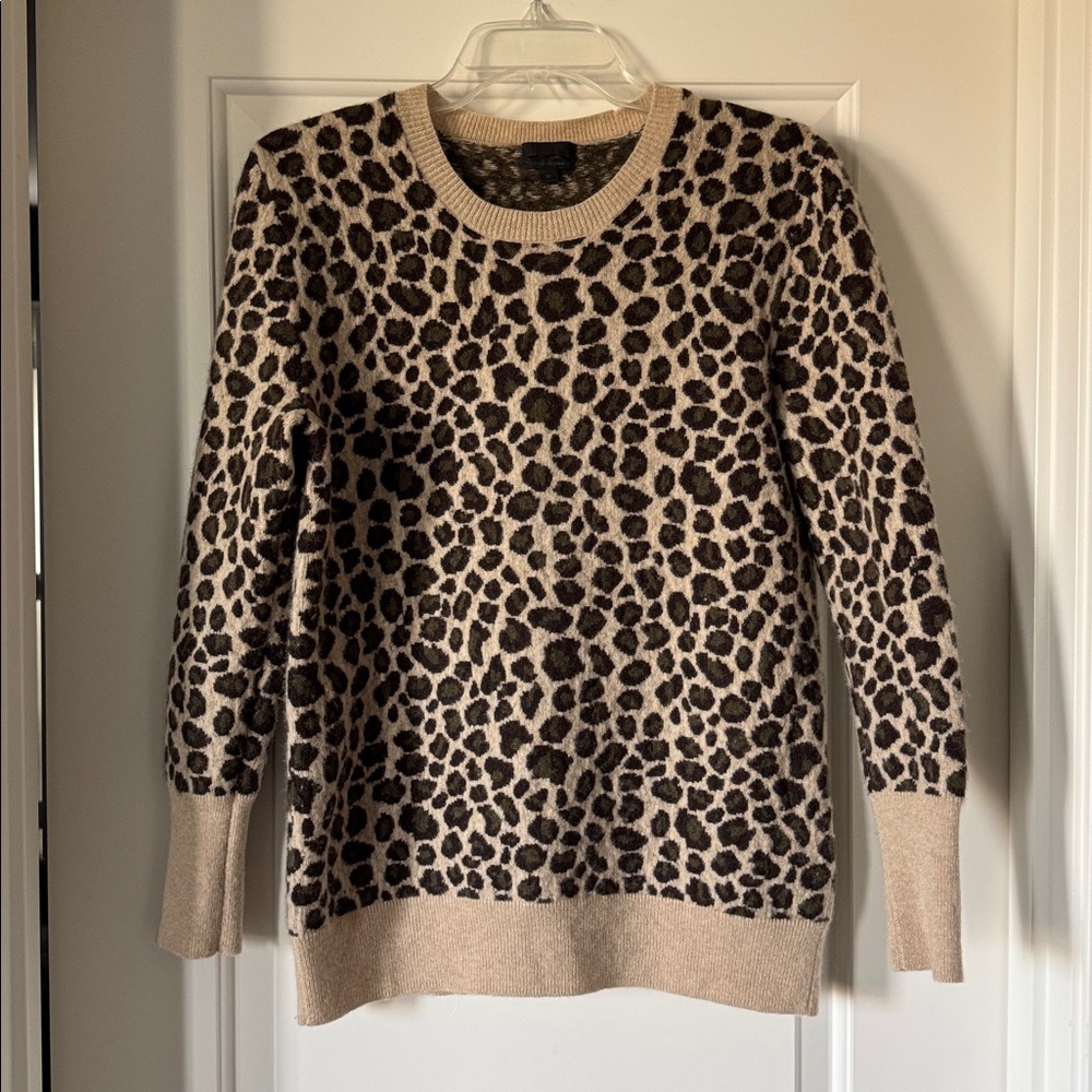 Jcrew Collection cashmere cheetah print sweater - Picture 3 of 4